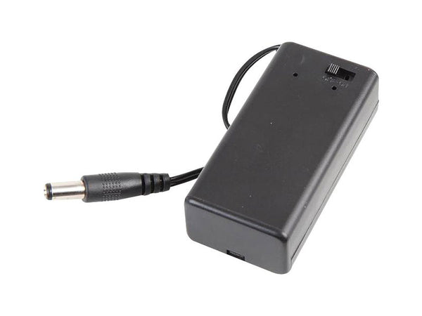 9V Battery Holder with Switch and Plug