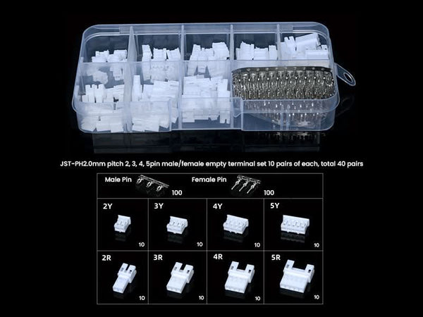 JST PH 2.0 Connector Wire Kit