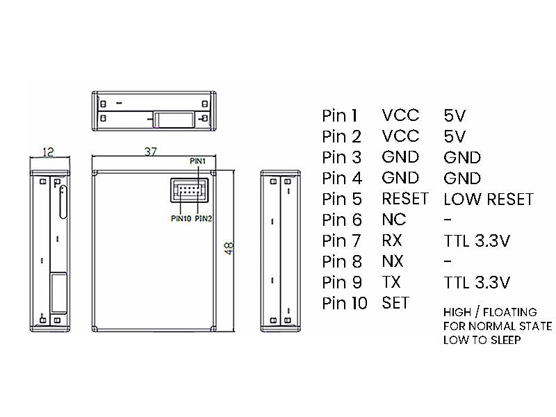 PM2.5 Dust Sensor PMS7003
