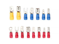 Insulated Bare Crimp Terminal Lug Kit Round Fork Spade