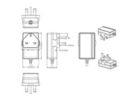 Power Adapter 12V 2.5A Safety Mark