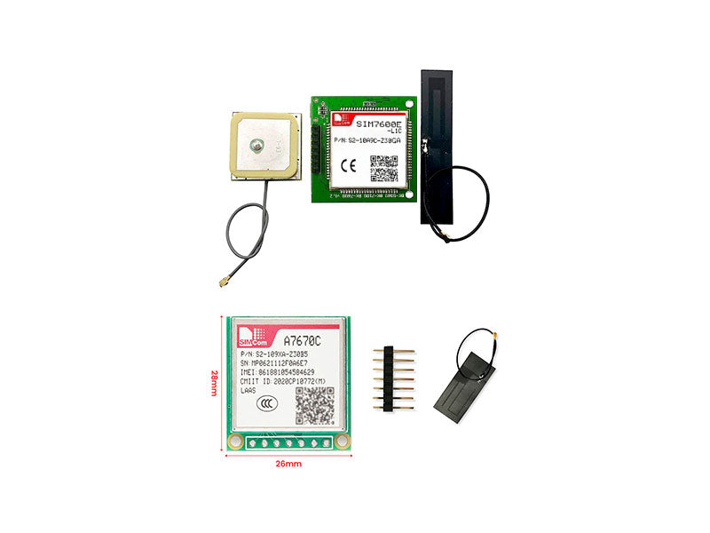 4G 3G GPS GSM Module SIM7600E-L1C A7670C