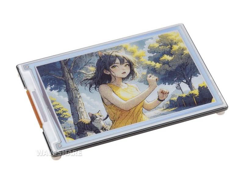 4inch E Ink Spectra 6 (E6) Full color E-Paper Display, 600×400 Pixels, SPI Communication, Optional For HAT+ Standard Driver Board, E-ink Display