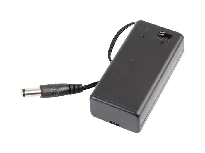 9V Battery Holder with Switch and Plug