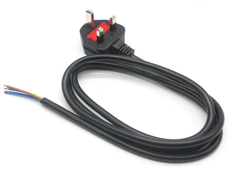 AC Cable with UK Plug 16AWG