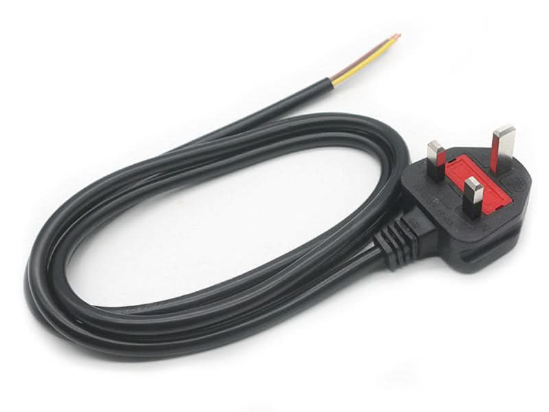 AC Cable with UK Plug 16AWG