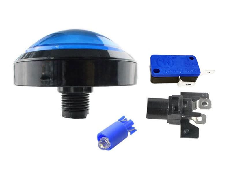 Arcade Button 100mm LED Blue