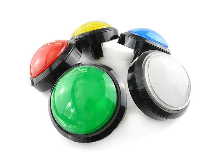 Arcade Button 100mm LED Red Green Blue Yellow White