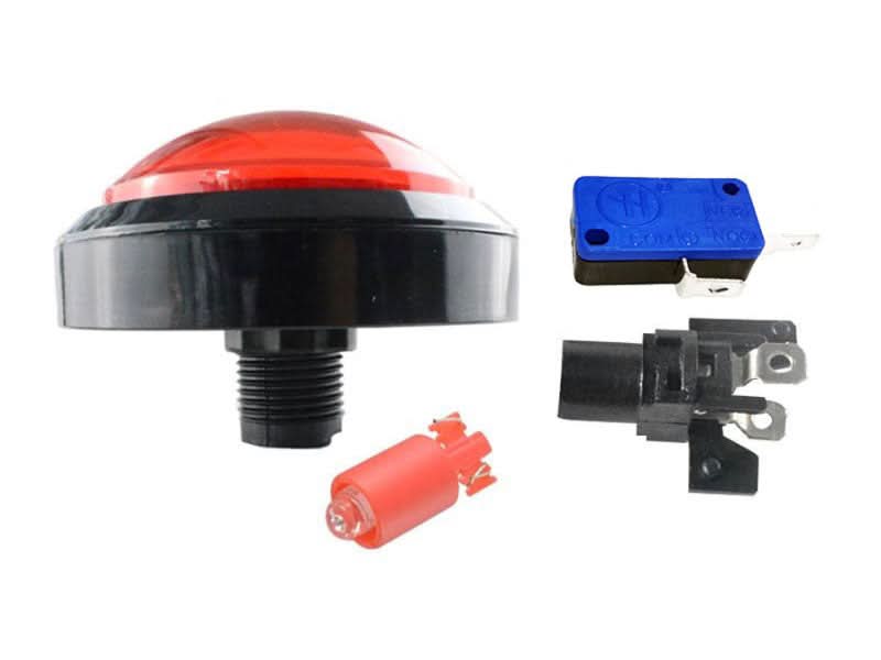 Arcade Button 100mm LED Red