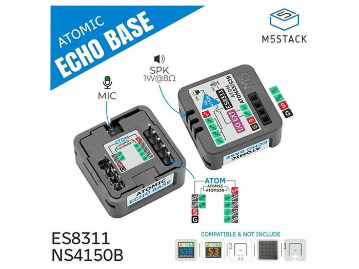 Atomic Echo Base with Microphone and Speaker