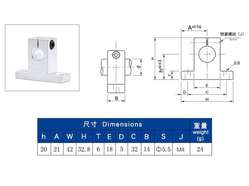 Bearing Housing, Shaft Support