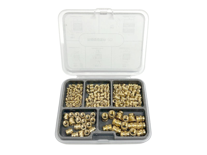 Brass Inserts M2 M3 M4 M5 185pcs
