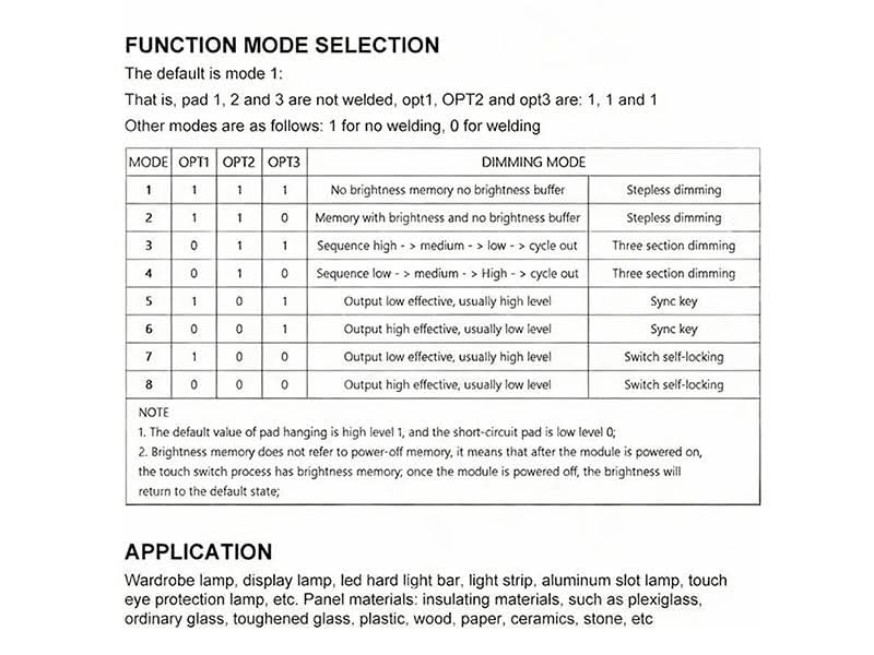 Cabinet LED Touch Switch