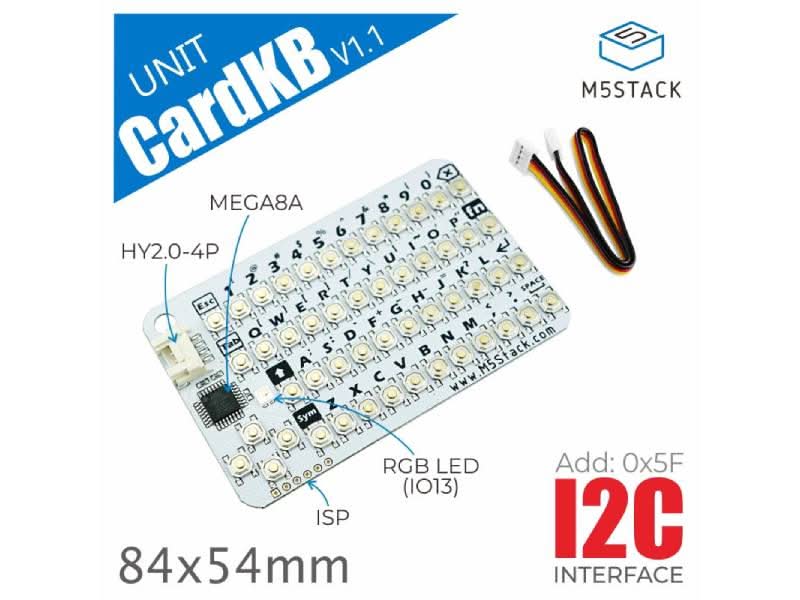 CardKB Mini Keyboard Programmable Unit V1.1 (MEGA8A)