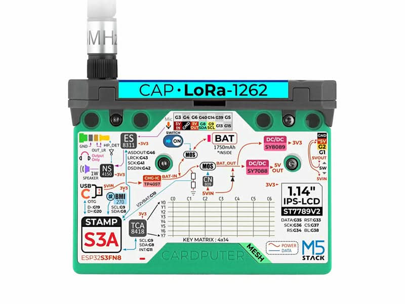 Cardputer Mesh Kit for Meshtastic (ESP32-S3)