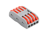 Clamp Connector Mount Terminal Block 4-in-4-out