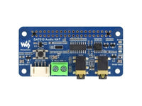 DA7212 I2S Audio Board For Raspberry Pi, Stereo Encoding/Decoding, Onboard Dual Microphones, Compatible With Raspberry Pi Series Boards