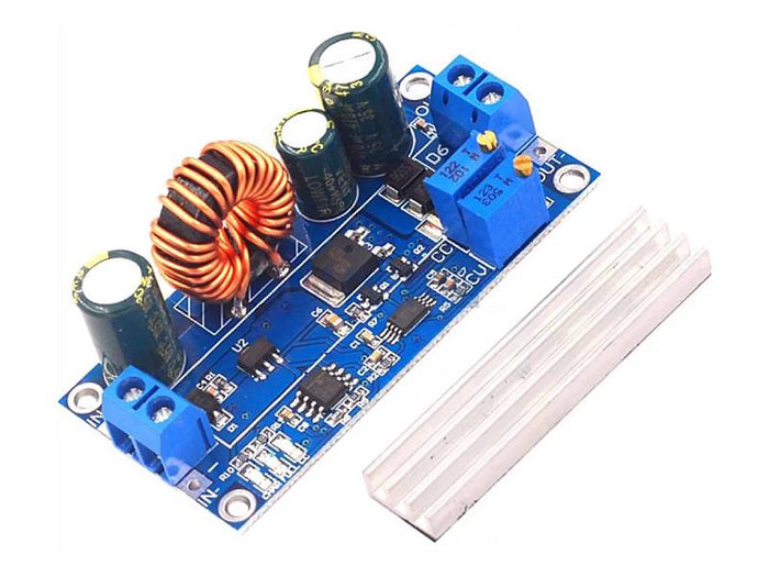 DC-DC Constant Current Step Down Step Up Buck Boost Converter 5 - 30V to 0.5 - 30V 60W