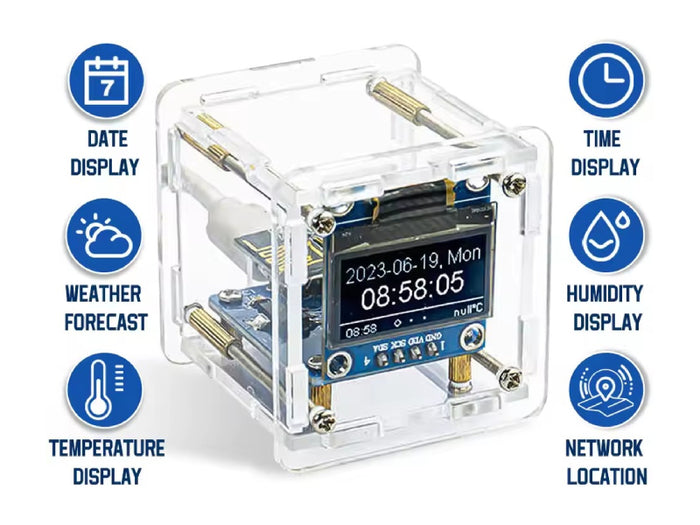 DIY Mini WiFi Clock ESP8266