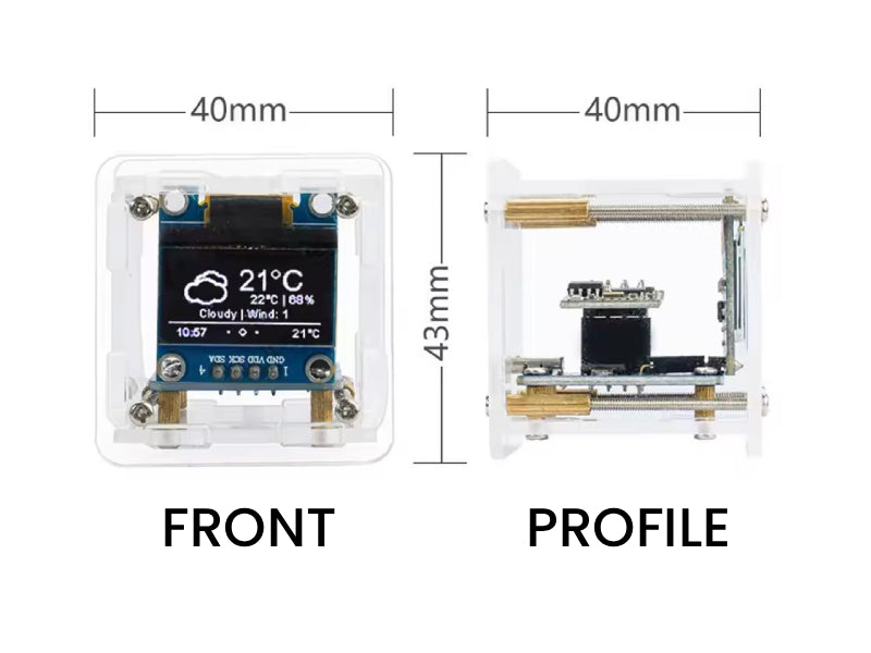 DIY Mini WiFi Clock ESP8266