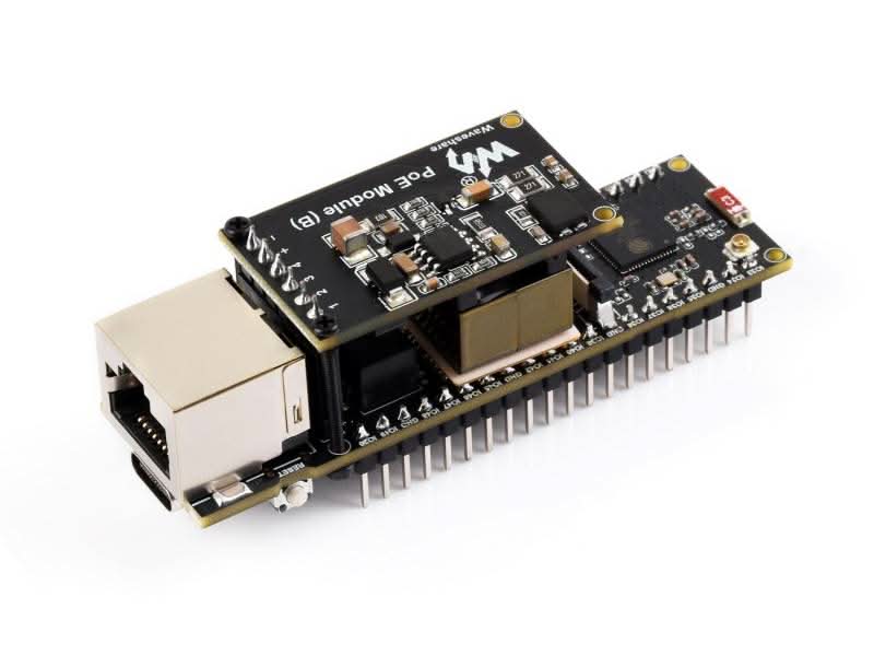 ESP32-S3 ETH Development Board, 10/100Mbps RJ45 Ethernet port, Wi-Fi & Bluetooth Support, 240MHz Dual Core Processor, ESP32 Ethernet Development Board