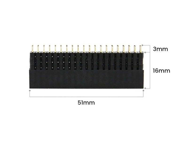 Stacking Header Rpi Extra Tall Stacking Header for Raspberry Pi - Kuriosity