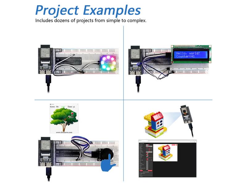 Freenove ESP32 DEV ESP32-S3 CAM Ultimate Starter Kit