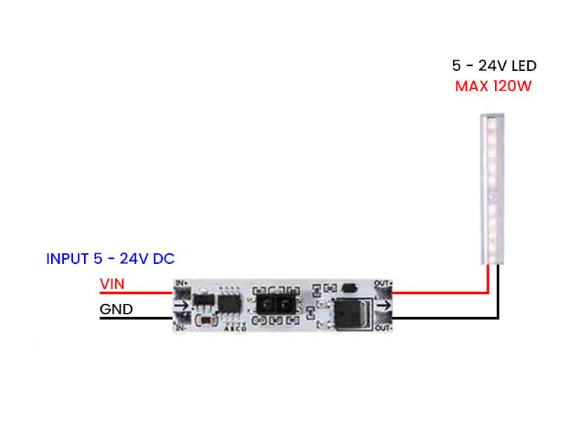 IR Gesture Sensor Switch Module