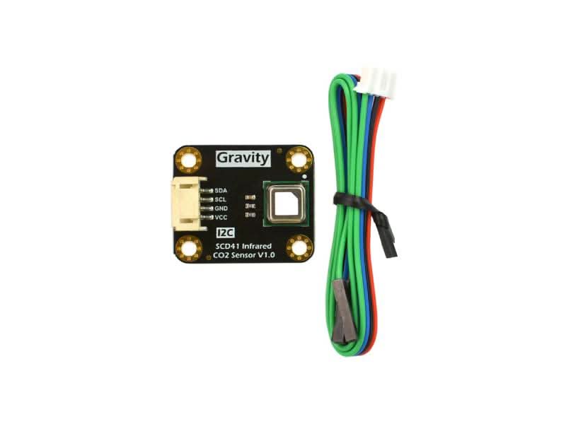 Gravity: I2C SCD41 Infrared Carbon Dioxide / CO2 Sensor (400 - 5000 ppm)