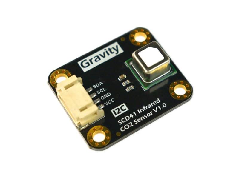 Gravity: I2C SCD41 Infrared Carbon Dioxide / CO2 Sensor (400 - 5000 ppm)