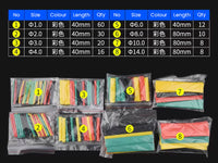 Heat Shrink Kit Multi-Colour 140pcs