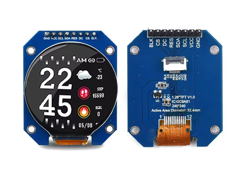 LCD TFT 1.28 Round GC9A01 