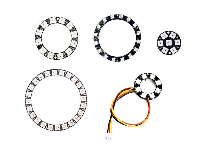 LED Ring Light WS2812 7/8/12/16/24 LED Neopixel