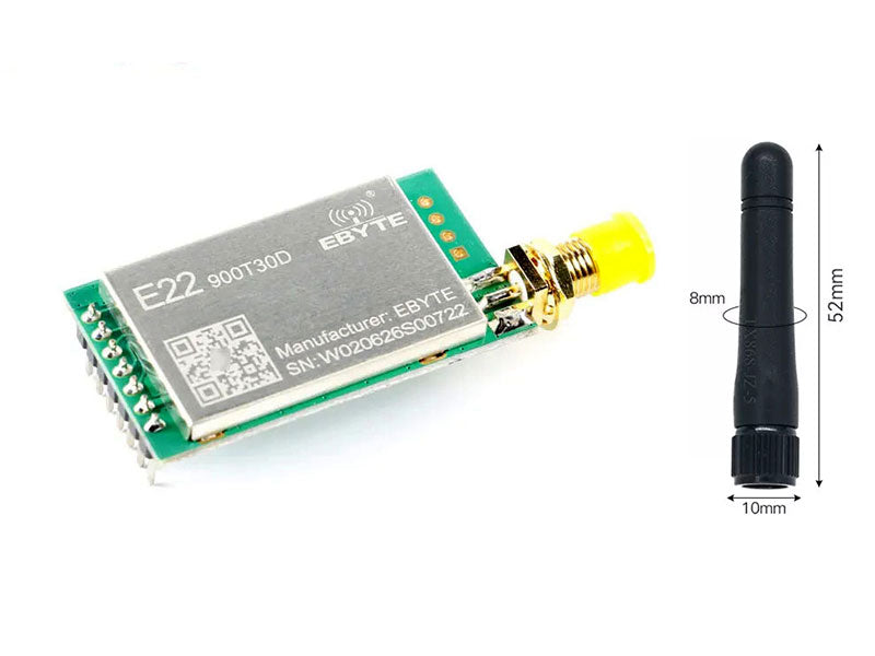 LoRa Module 915MHz SX1262 5km 10km Range - Kuriosity