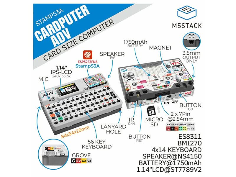 M5Stack Cardputer Adv Version (ESP32-S3)