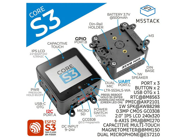 M5Stack Battery Module for ESP32 Core Development Kit