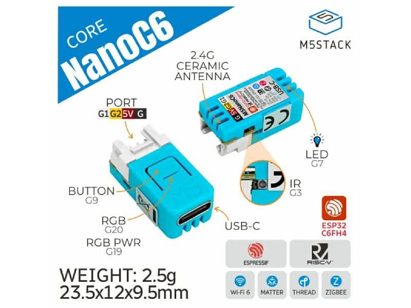 M5Stack NanoC6 Dev Kit