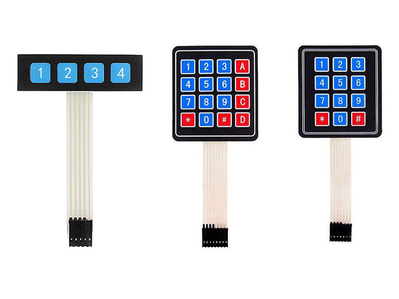Keypad Matrix Line Pins Matrix Keypad 1x4 3x4 4x4 - Kuriosity