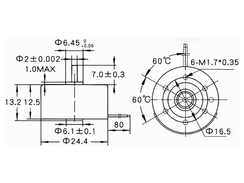 Motor DC R300C with Wire