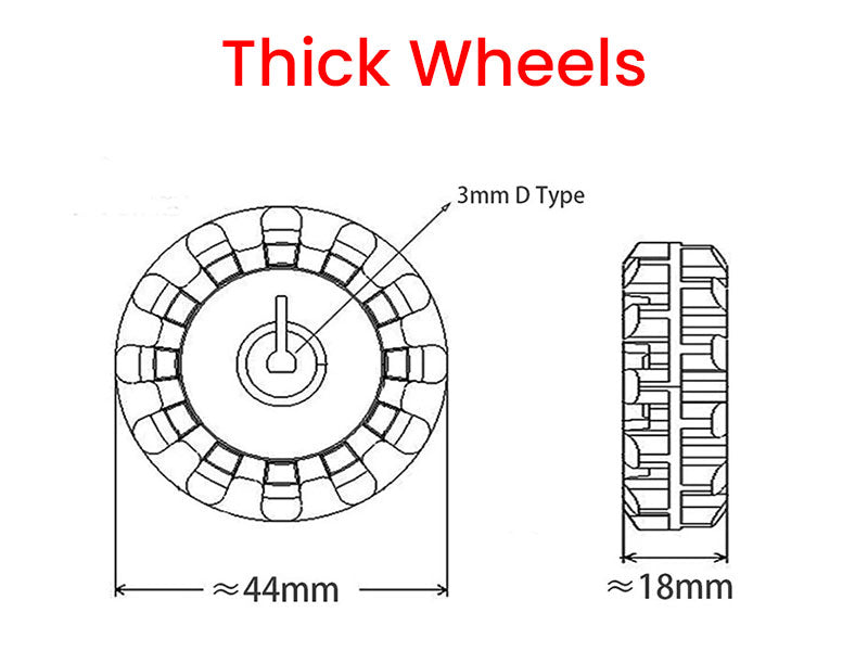 N20 Motor Wheel 2pcs
