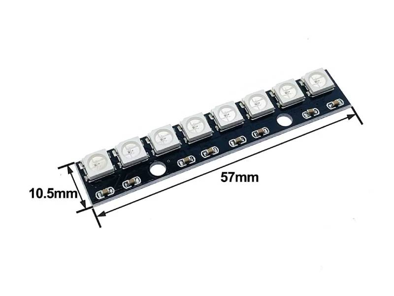 Neopixel WS2812B 8 LED Strip Light