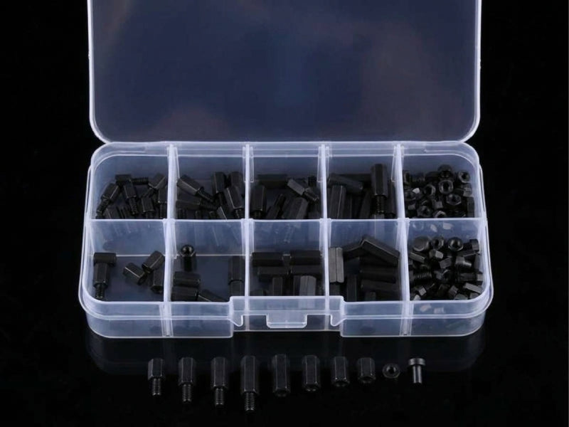 Nylon Spacer Standoff Kit M2.5 Black