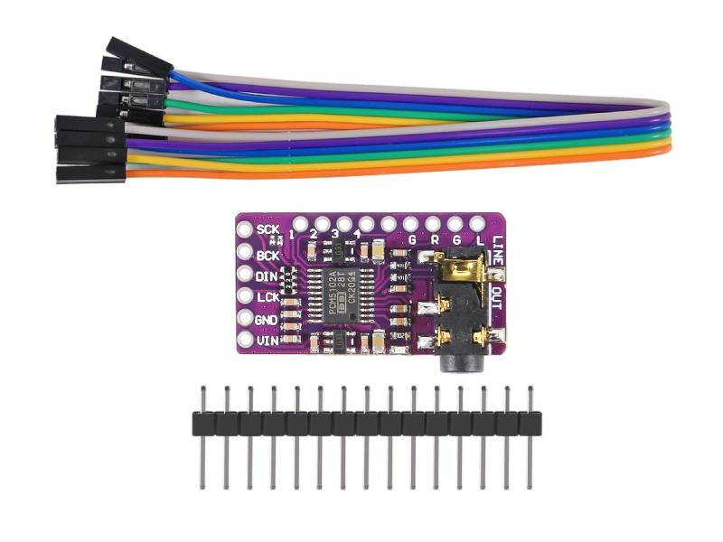 PCM5102 I2S DAC with Line Level Output