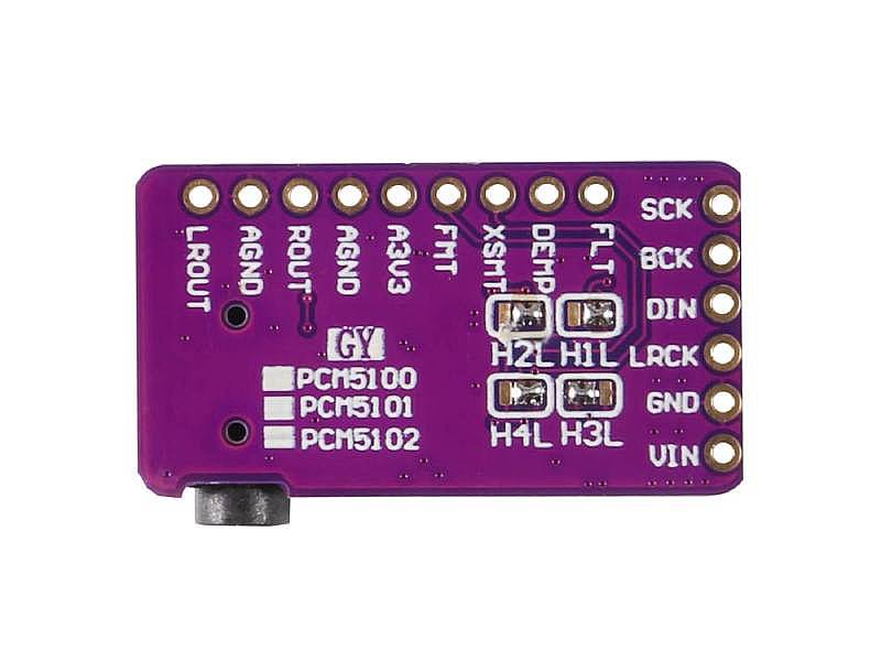 PCM5102 I2S DAC with Line Level Output
