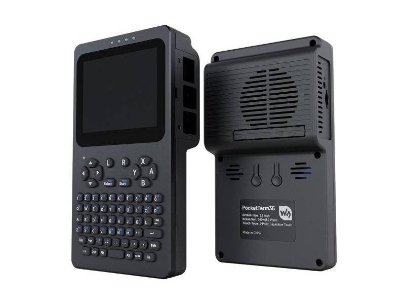 Portable Handheld Linux Terminal With 3.5inch Touch Display, 640 × 480 Resolution, Optical Bonding, Supports Raspberry Pi 4B / 5 Portable Development And Debugging Devices