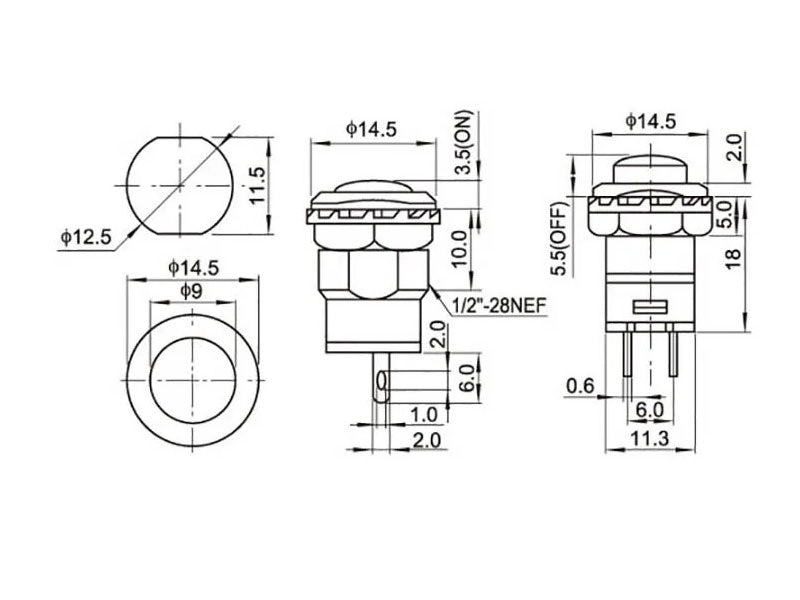 Push Button Momentary Latch