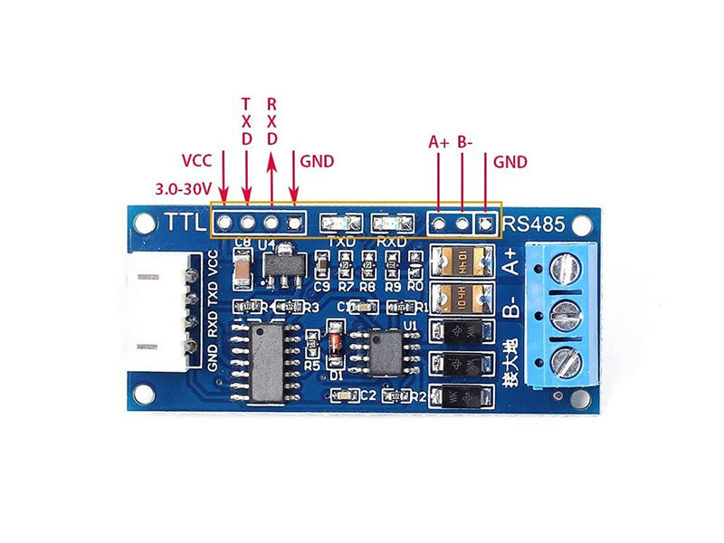 Max485 Rts RS485 MAX485 Converter | Auto Flow Direction Control - Kuriosity