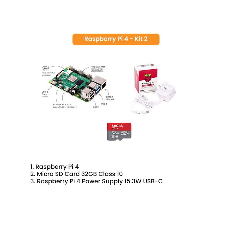 Raspberry Pi 4 Kit 4GB 8GB