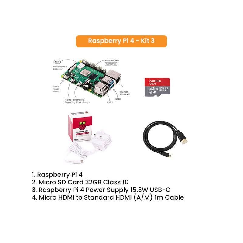 Raspberry Pi 4 Kit 4GB 8GB