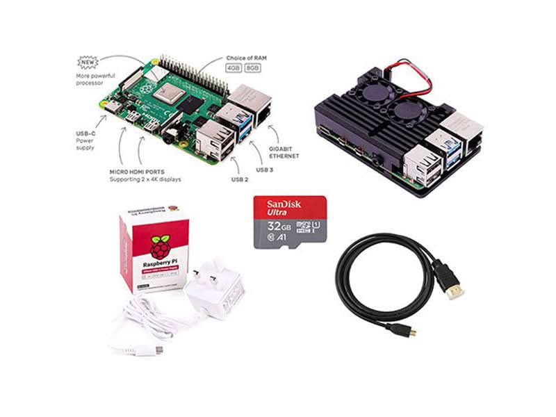 Raspberry Pi 4 Kit 4GB 8GB - Kuriosity